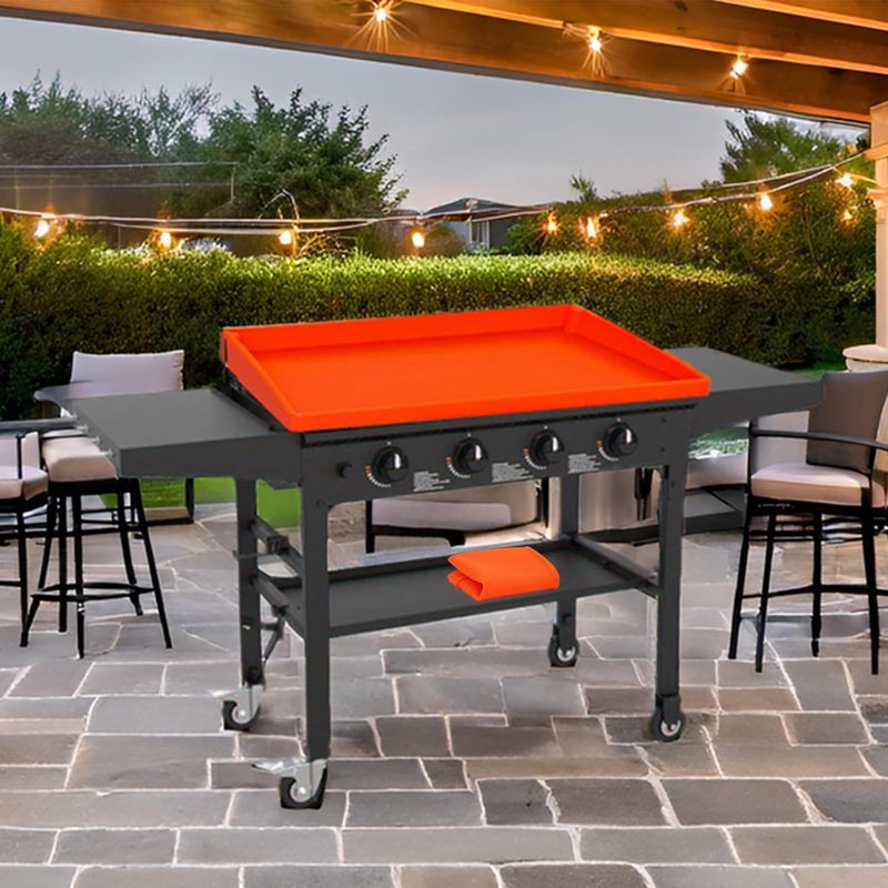 Jacooxi 28 Inch Food Grade Silicone Griddle Mat for Blackstone Grill, Upgraded Full-edge Griddle Cover, Protect Griddle from Dirt and Rust (Does not fit 28" XL) - Image 2